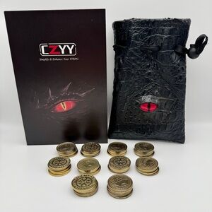 CZY Dragon Eye Dice Bag with Coins